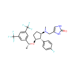 C[C@@H](O[C@H]1CC[C@@H](N(C)Cc2c[nH]c(=O)[nH]2)[C@@H]1c1ccc(F)cc1)c1cc(C(F)(F)F)cc(C(F)(F)F)c1 ZINC000036324367