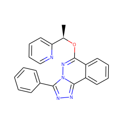 C[C@@H](Oc1nn2c(-c3ccccc3)nnc2c2ccccc12)c1ccccn1 ZINC000013559999