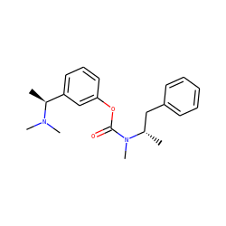 C[C@@H](c1cccc(OC(=O)N(C)[C@@H](C)Cc2ccccc2)c1)N(C)C ZINC000059069890
