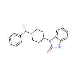 C[C@@H](c1ccccc1)N1CCC(n2c(=O)[nH]c3ccccc32)CC1 ZINC000146360296