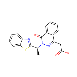 C[C@@H](c1nc2ccccc2s1)n1nc(CC(=O)O)c2ccccc2c1=O ZINC000013860810