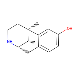 C[C@@H]1[C@@H]2Cc3ccc(O)cc3[C@]1(C)CCN2 ZINC000100520508