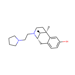 C[C@@H]1[C@@H]2Cc3ccc(O)cc3[C@]1(C)CCN2CCN1CCCC1 ZINC000100795593