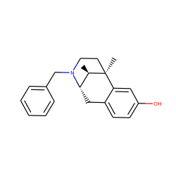 C[C@@H]1[C@@H]2Cc3ccc(O)cc3[C@]1(C)CCN2Cc1ccccc1 ZINC000100640205