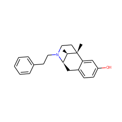 C[C@@H]1[C@H]2Cc3ccc(O)cc3[C@@]1(C)CCN2CCc1ccccc1 ZINC000100152150