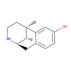 C[C@@H]1[C@H]2Cc3ccc(O)cc3[C@]1(C)CCN2 ZINC000002534402