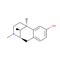 C[C@@H]1[C@H]2Cc3ccc(O)cc3[C@]1(C)CCN2C ZINC000000967951