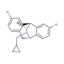 C[C@@H]1[C@H]2c3cc(Br)ccc3C[C@@H](c3ccc(Br)cc32)N1CC1CC1 ZINC000473235340