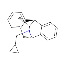 C[C@@H]1[C@H]2c3ccccc3C[C@@H](c3ccccc32)N1CC1CC1 ZINC000473243960