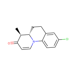 C[C@@H]1C(=O)C=CN2c3ccc(Cl)cc3CC[C@@H]12 ZINC000000022628