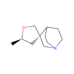 C[C@@H]1C[C@@]2(CO1)CN1CCC2CC1 ZINC000013454516