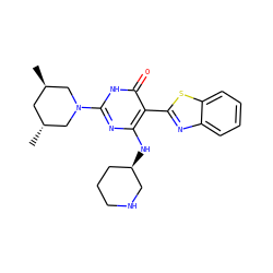 C[C@@H]1C[C@@H](C)CN(c2nc(N[C@@H]3CCCNC3)c(-c3nc4ccccc4s3)c(=O)[nH]2)C1 ZINC001772575681