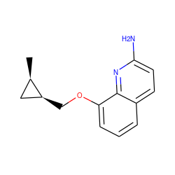 C[C@@H]1C[C@@H]1COc1cccc2ccc(N)nc12 ZINC000028392255