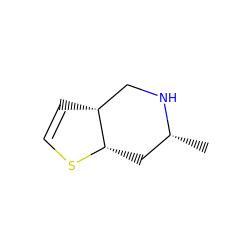 C[C@@H]1C[C@@H]2SC=C[C@@H]2CN1 ZINC000029039117