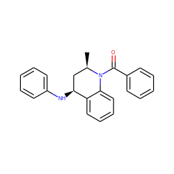 C[C@@H]1C[C@H](Nc2ccccc2)c2ccccc2N1C(=O)c1ccccc1 ZINC000000055105