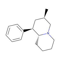 C[C@@H]1C[C@H](c2ccccc2)[C@H]2CCCCN2C1 ZINC000028645468