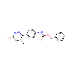 C[C@@H]1CC(=O)NN=C1c1ccc(NC(=O)OCc2ccccc2)cc1 ZINC000013587287