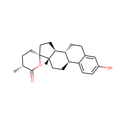 C[C@@H]1CC[C@@]2(CC[C@H]3[C@@H]4CCc5cc(O)ccc5[C@H]4CC[C@@]32C)OC1=O ZINC000040915844