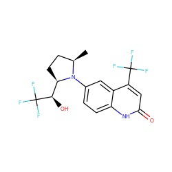 C[C@@H]1CC[C@H]([C@@H](O)C(F)(F)F)N1c1ccc2[nH]c(=O)cc(C(F)(F)F)c2c1 ZINC000014968224