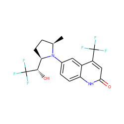 C[C@@H]1CC[C@H]([C@H](O)C(F)(F)F)N1c1ccc2[nH]c(=O)cc(C(F)(F)F)c2c1 ZINC000014968228