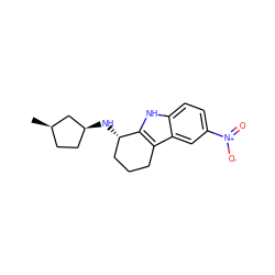 C[C@@H]1CC[C@H](N[C@H]2CCCc3c2[nH]c2ccc([N+](=O)[O-])cc32)C1 ZINC000000435305