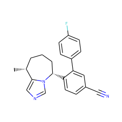 C[C@@H]1CCC[C@H](c2ccc(C#N)cc2-c2ccc(F)cc2)n2cncc21 ZINC000043152252