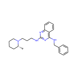 C[C@@H]1CCCCN1CCCNc1nc(NCc2ccccc2)c2ccccc2n1 ZINC000045196252