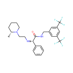 C[C@@H]1CCCCN1CCN[C@H](C(=O)NCc1cc(C(F)(F)F)cc(C(F)(F)F)c1)c1ccccc1 ZINC000034804121