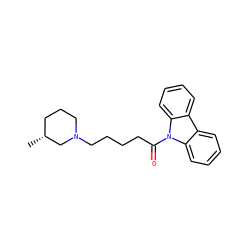 C[C@@H]1CCCN(CCCCC(=O)n2c3ccccc3c3ccccc32)C1 ZINC000653687433