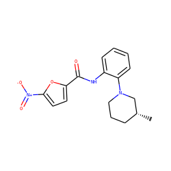 C[C@@H]1CCCN(c2ccccc2NC(=O)c2ccc([N+](=O)[O-])o2)C1 ZINC000028960220