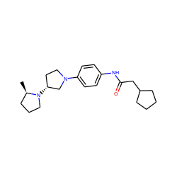 C[C@@H]1CCCN1[C@@H]1CCN(c2ccc(NC(=O)CC3CCCC3)cc2)C1 ZINC000043204902