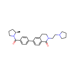 C[C@@H]1CCCN1C(=O)c1ccc(-c2ccc3c(c2)CCN(CCN2CCCC2)C3=O)cc1 ZINC000084653049