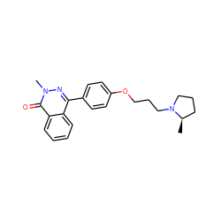 C[C@@H]1CCCN1CCCOc1ccc(-c2nn(C)c(=O)c3ccccc23)cc1 ZINC000072127523