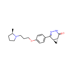 C[C@@H]1CCCN1CCCOc1ccc(C2=NNC(=O)[C@@H]3C[C@@H]23)cc1 ZINC000115998327