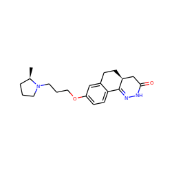 C[C@@H]1CCCN1CCCOc1ccc2c(c1)CC[C@H]1CC(=O)NN=C21 ZINC000084654413