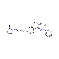 C[C@@H]1CCCN1CCCOc1ccc2c(c1)CCc1cc(=O)n(-c3ccccc3)nc1-2 ZINC000084670942