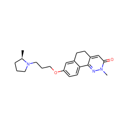 C[C@@H]1CCCN1CCCOc1ccc2c(c1)CCc1cc(=O)n(C)nc1-2 ZINC000084670937