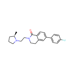 C[C@@H]1CCCN1CCN1CCc2cc(-c3ccc(F)cc3)ccc2C1=O ZINC000059114028