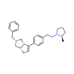 C[C@@H]1CCCN1CCc1ccc(C2=CC[C@@H]3CN(Cc4ccccc4)C[C@H]23)cc1 ZINC000029128052