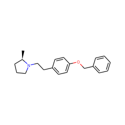 C[C@@H]1CCCN1CCc1ccc(OCc2ccccc2)cc1 ZINC000029131627