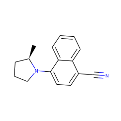 C[C@@H]1CCCN1c1ccc(C#N)c2ccccc12 ZINC000038436318