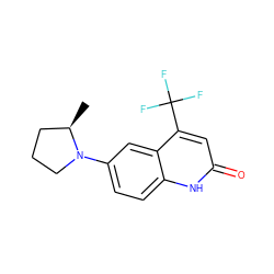 C[C@@H]1CCCN1c1ccc2[nH]c(=O)cc(C(F)(F)F)c2c1 ZINC000014968199