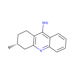 C[C@@H]1CCc2c(nc3ccccc3c2N)C1 ZINC000045245121