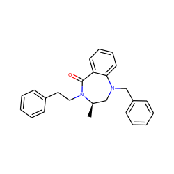 C[C@@H]1CN(Cc2ccccc2)c2ccccc2C(=O)N1CCc1ccccc1 ZINC001772651861