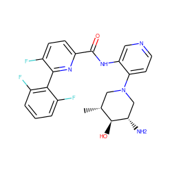 C[C@@H]1CN(c2ccncc2NC(=O)c2ccc(F)c(-c3c(F)cccc3F)n2)C[C@H](N)[C@H]1O ZINC000139831141