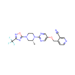 C[C@@H]1CN(c2nc(C(F)(F)F)no2)CCN1c1ncc(OCc2ccncc2C#N)cn1 ZINC000068250904