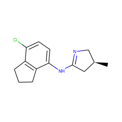 C[C@@H]1CN=C(Nc2ccc(Cl)c3c2CCC3)C1 ZINC000143167996