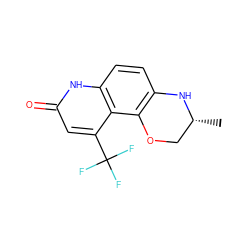 C[C@@H]1COc2c(ccc3[nH]c(=O)cc(C(F)(F)F)c23)N1 ZINC000028953727