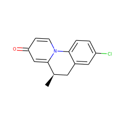 C[C@@H]1Cc2cc(Cl)ccc2-n2ccc(=O)cc21 ZINC000027204374