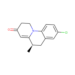 C[C@@H]1Cc2cc(Cl)ccc2N2CCC(=O)C=C12 ZINC000013813830